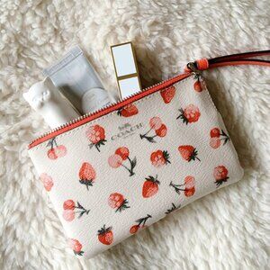 Coach Strawberry Fruit Wristlet NWOT — Fits Passport & Phone